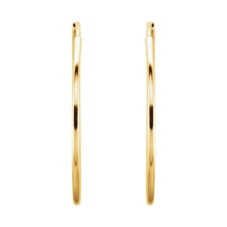 Endless Tube Hoop Earrings