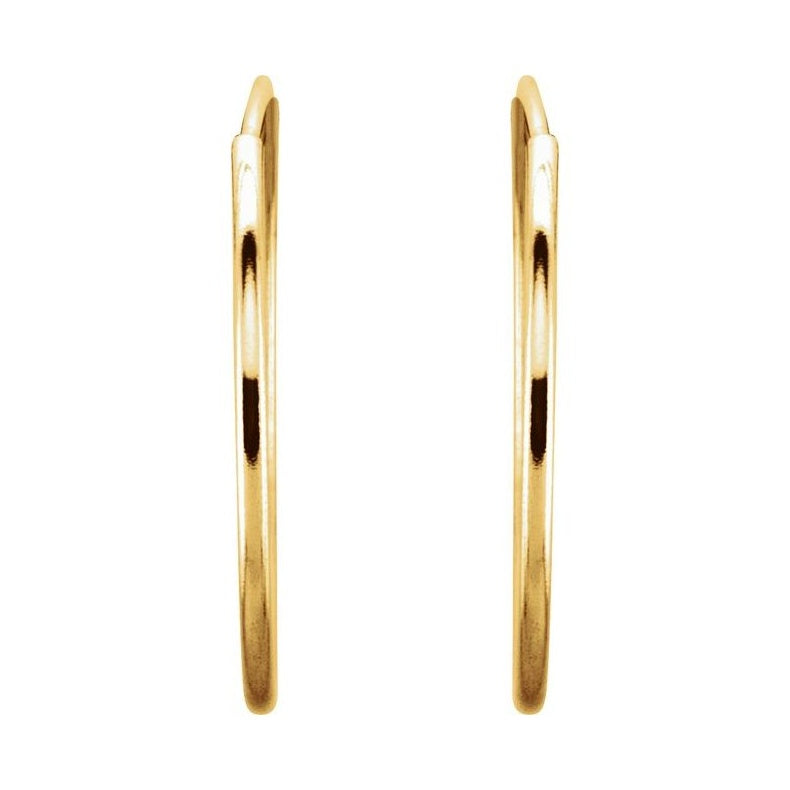 Endless Tube Hoop Earrings