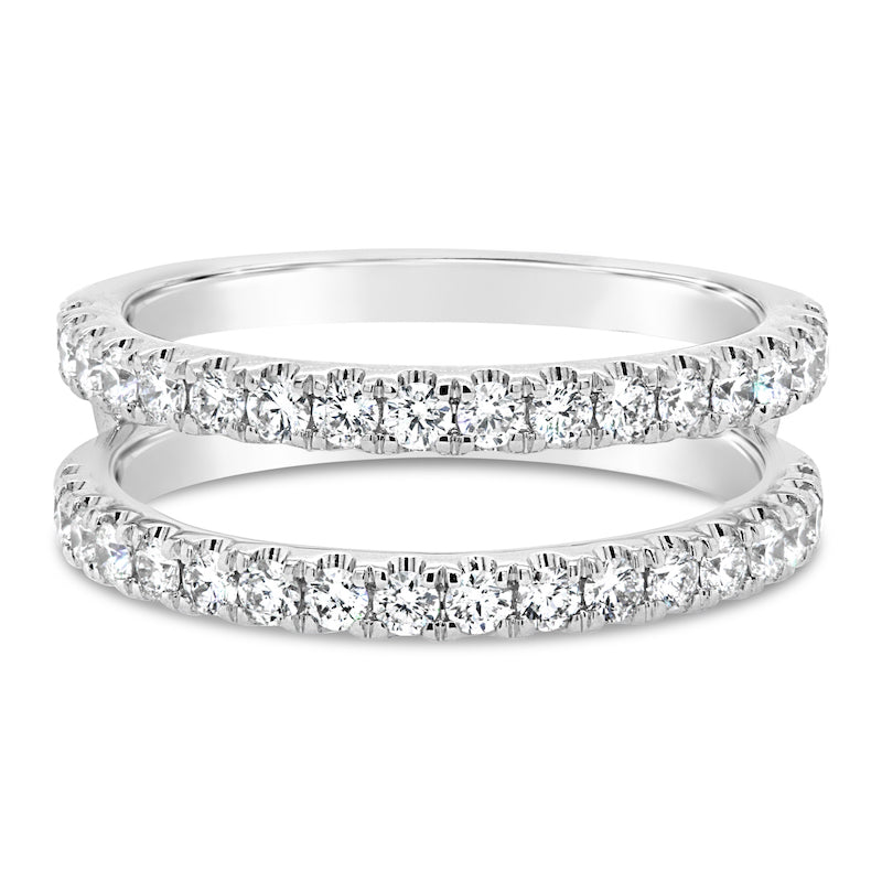 14kt White Gold Diamond Ring Jacket Prong Set