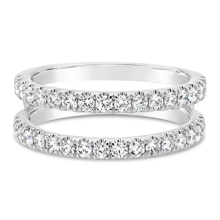 14kt White Gold Diamond Ring Jacket Prong Set