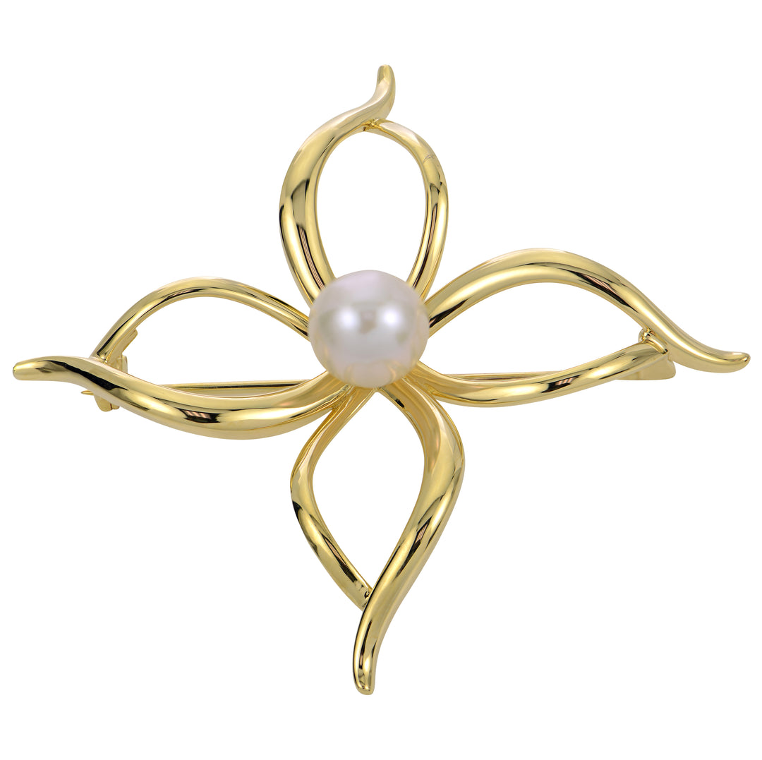 Gold Over Sterling Freshwater Pearl