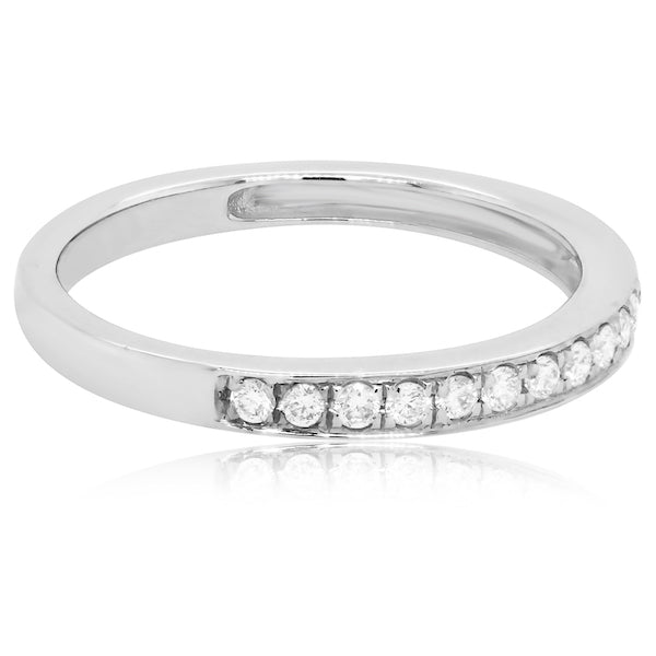 Bead Set Diamond Wedding Band