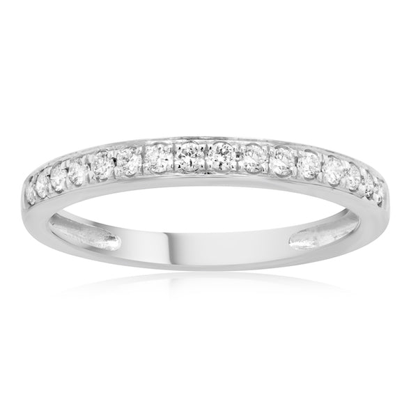 Bead Set Diamond Wedding Band