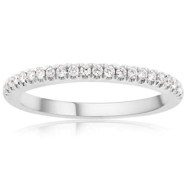 Saralee split prong diamond wedding band