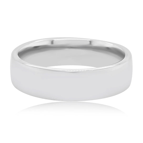 6mm Platinum Euro Fit Classic Men's Wedding Band