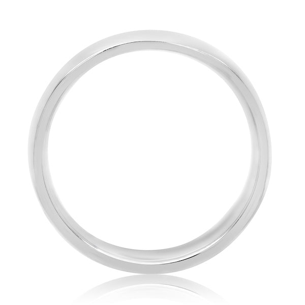 6mm Platinum Euro Fit Classic Men's Wedding Band
