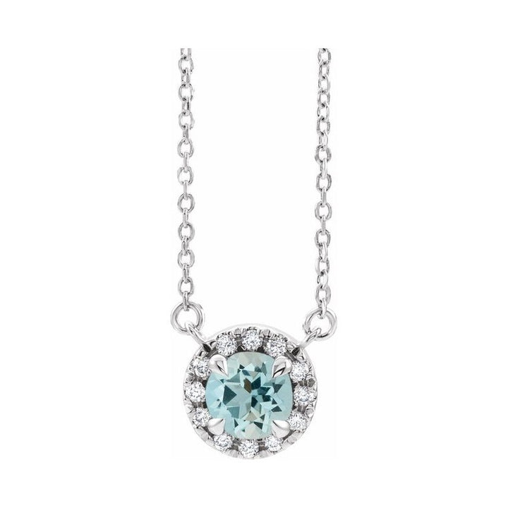 French-Set Halo-Style Necklace or Center
