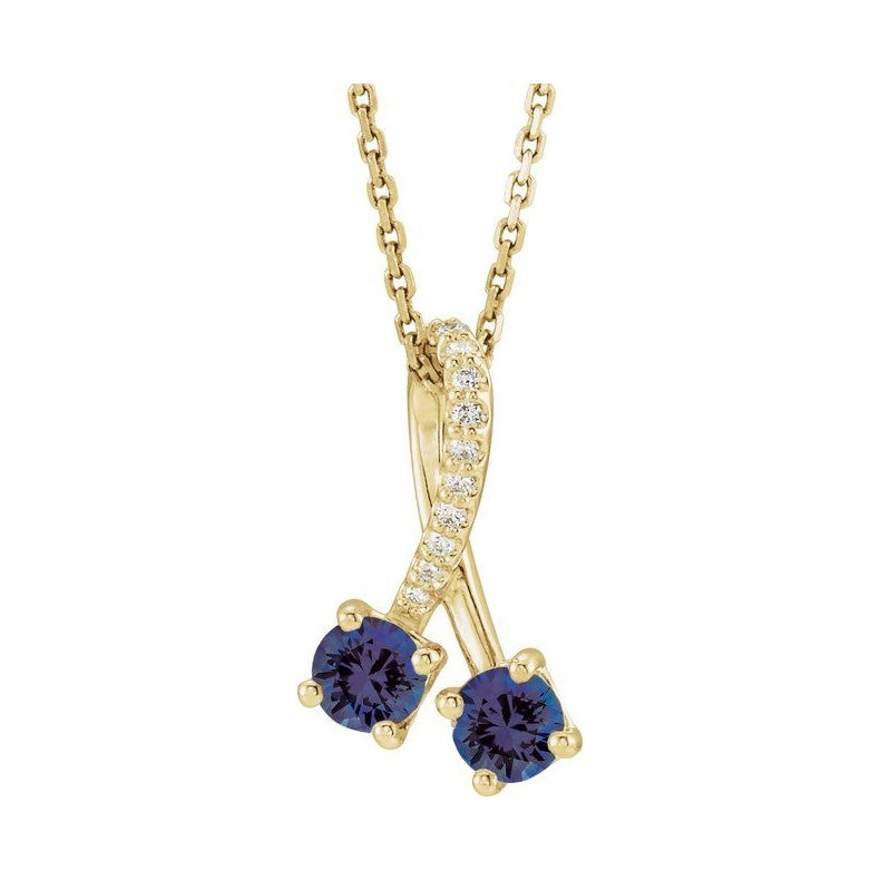 Two-Stone Necklace or Pendant