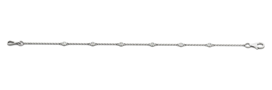 Multi-Diamond Round Stone Fashion Bracelet