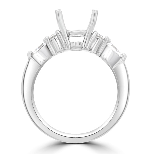 Platinum 7-Stone Engagement Ring Setting | Blank Mount