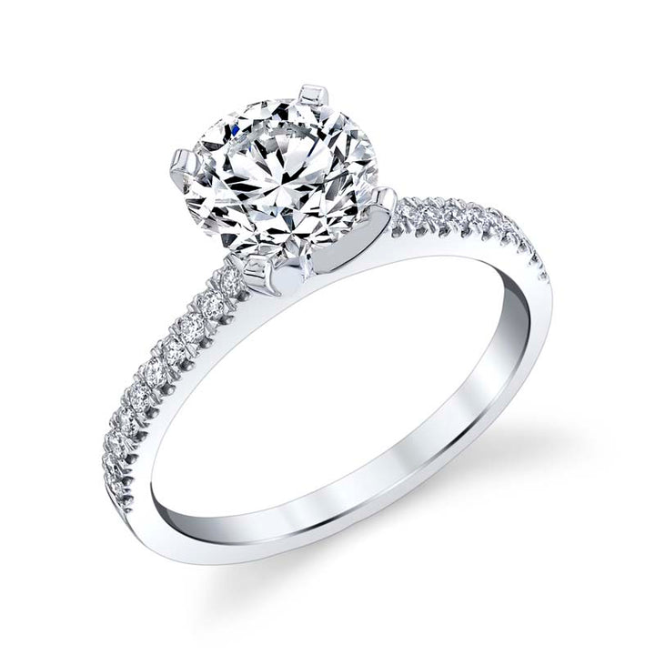 Signature Collection Jolie Sleek and Thin Diamond Engagement Ring Setting