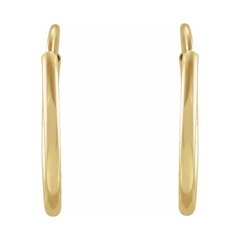 Flexible Endless Tube Hoop Earrings