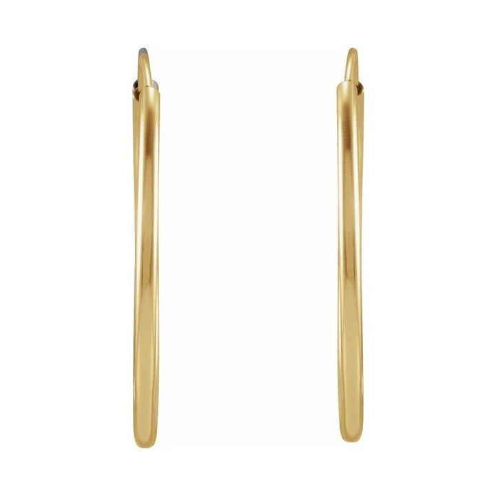 Flexible Endless Tube Hoop Earrings