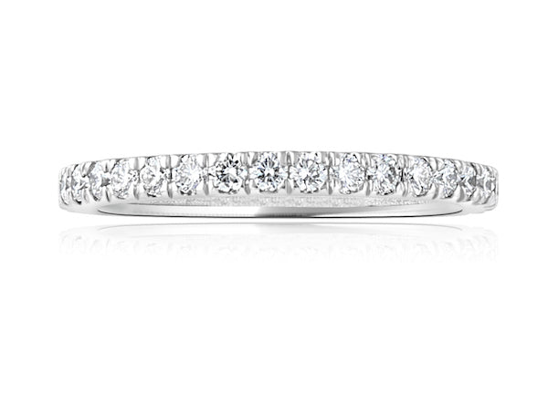 Platinum Single Row Eternity Band with 34 diamonds | Washington Diamond