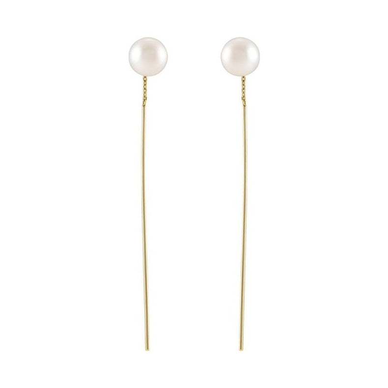 Pearl Threader Earrings