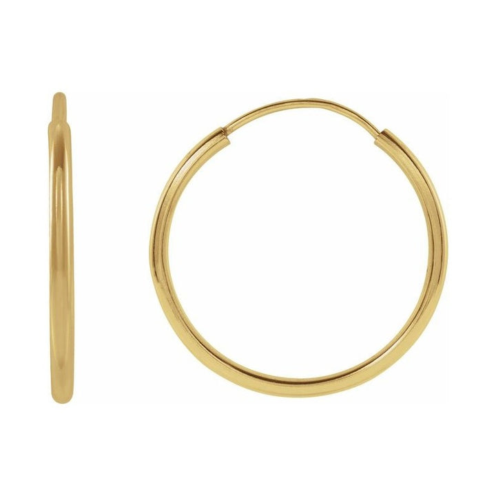 Flexible Endless Tube Hoop Earrings