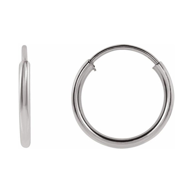 Flexible Endless Tube Hoop Earrings