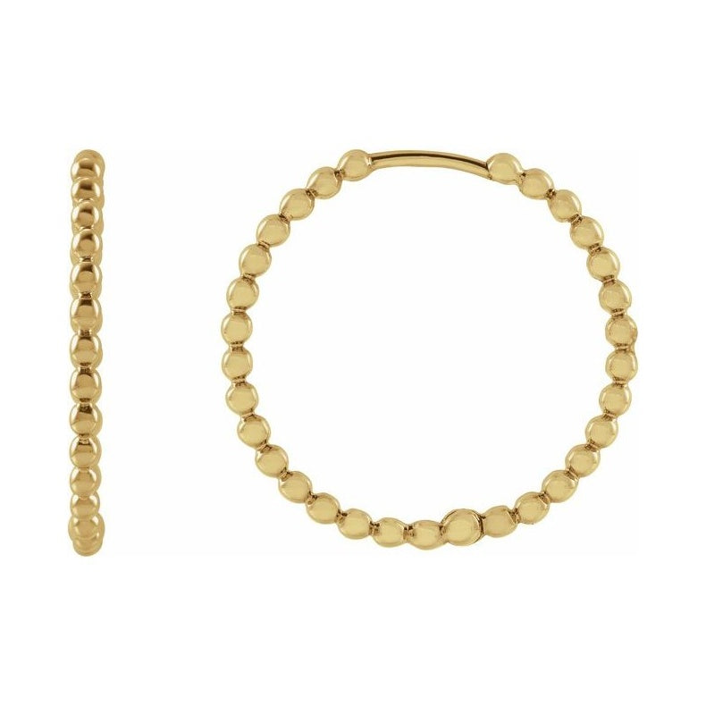 Beaded Hoop Earrings