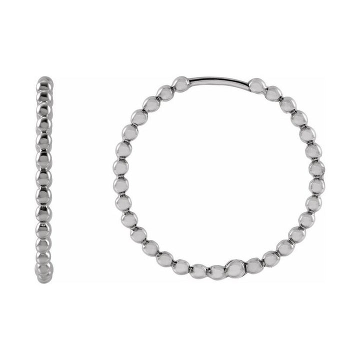 Beaded Hoop Earrings