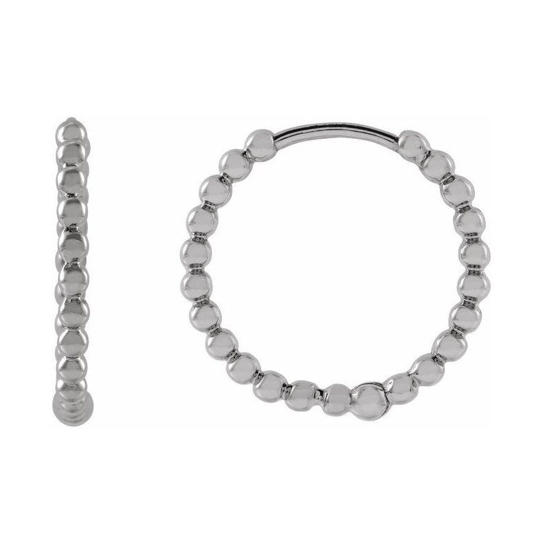 Beaded Hoop Earrings