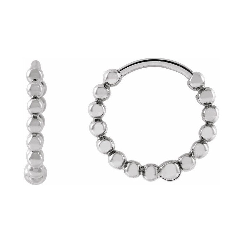 Beaded Hoop Earrings