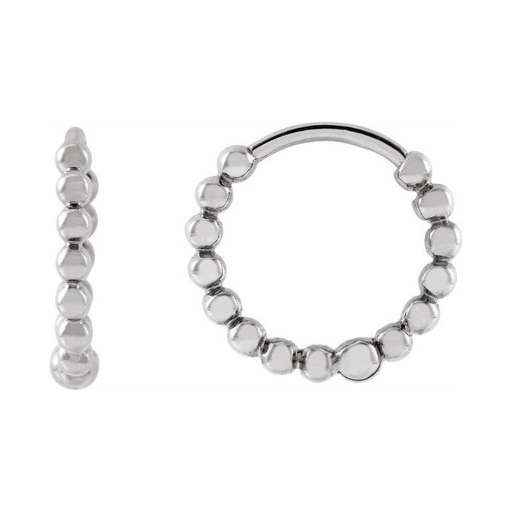 Beaded Hoop Earrings
