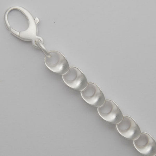 24" Sterling Silver Fishbone 7.2mm Satin Chain