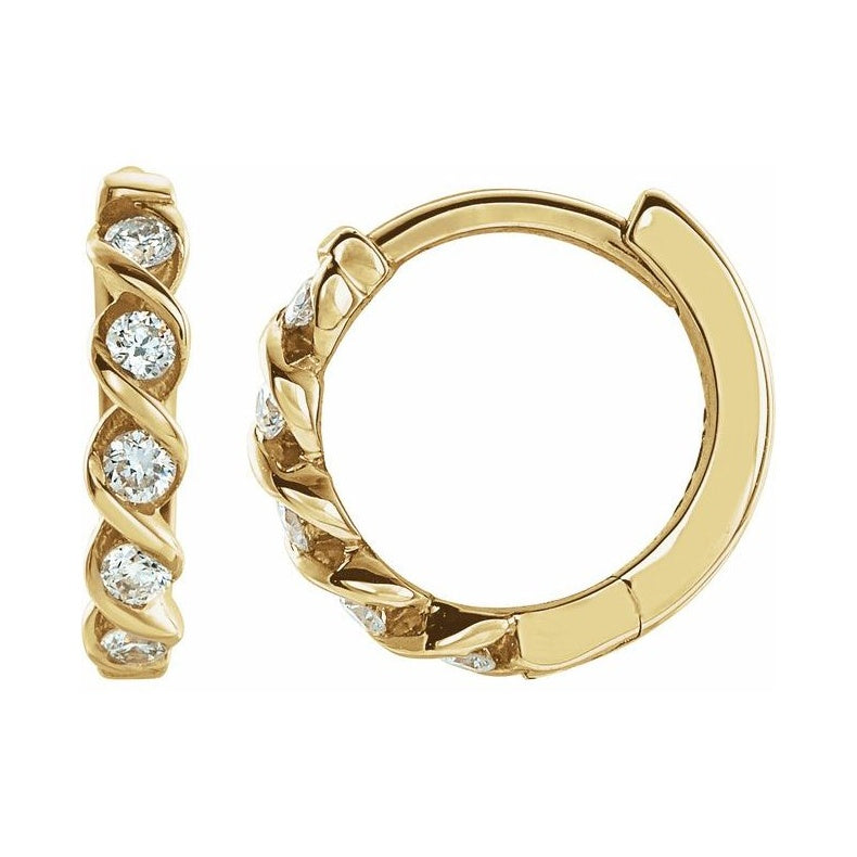 Twisted Hoop Earrings
