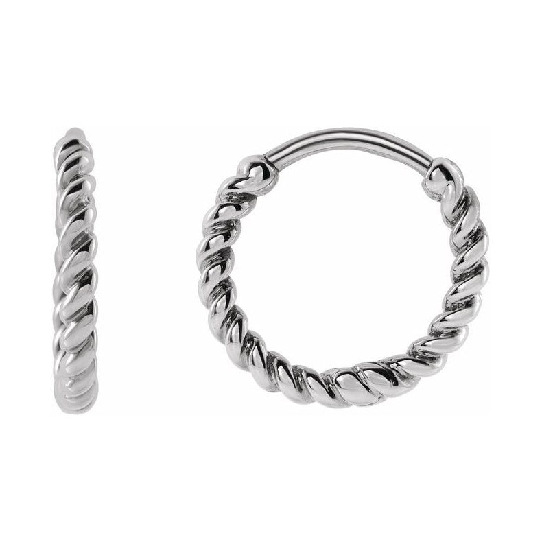 Rope Hoop Earrings