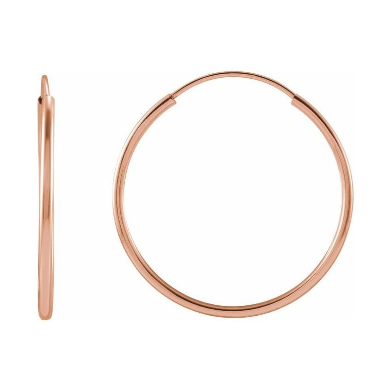 Flexible Endless Tube Hoop Earrings