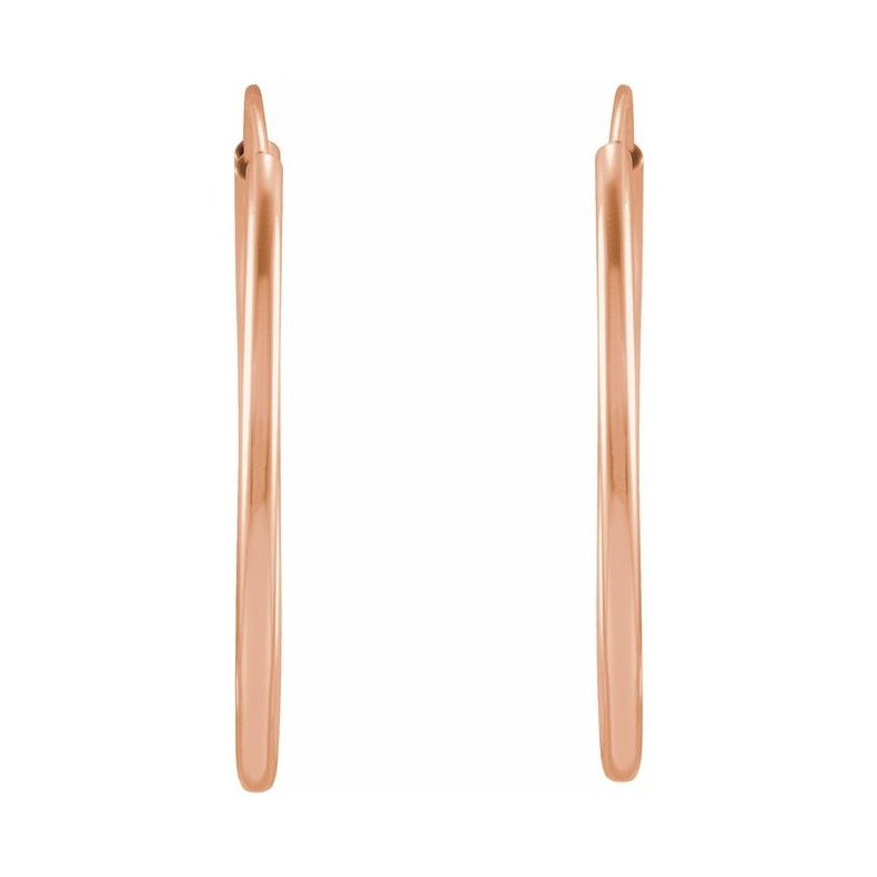 Flexible Endless Tube Hoop Earrings