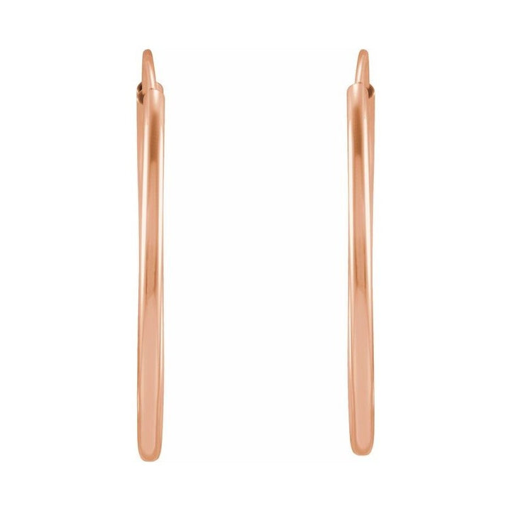 Flexible Endless Tube Hoop Earrings