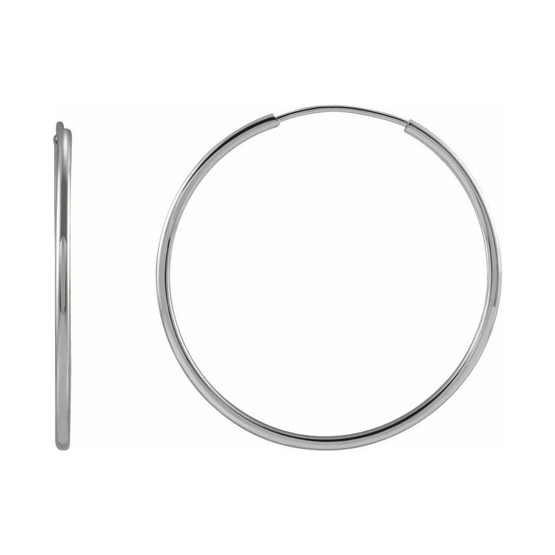 Flexible Endless Tube Hoop Earrings