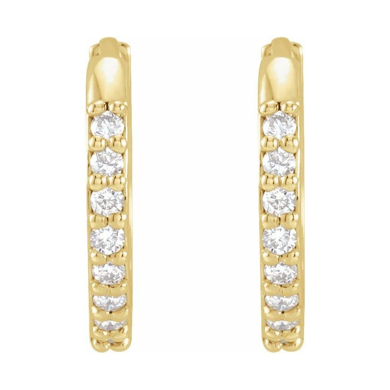 Accented Huggie Earrings