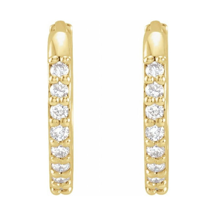 Accented Huggie Earrings