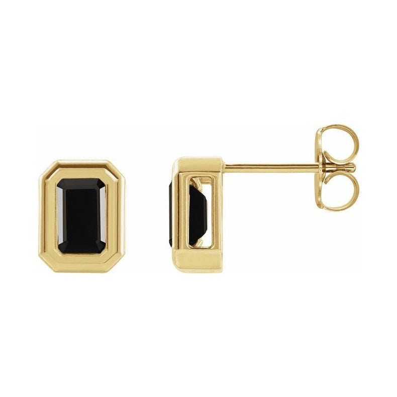Emerald Solitaire Earrings