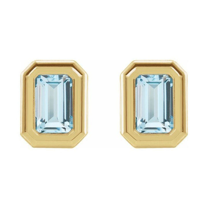 Emerald Solitaire Earrings