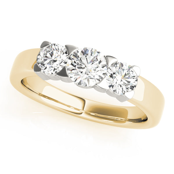 14K Yellow Gold 1 CT Diamond Engagement Ring