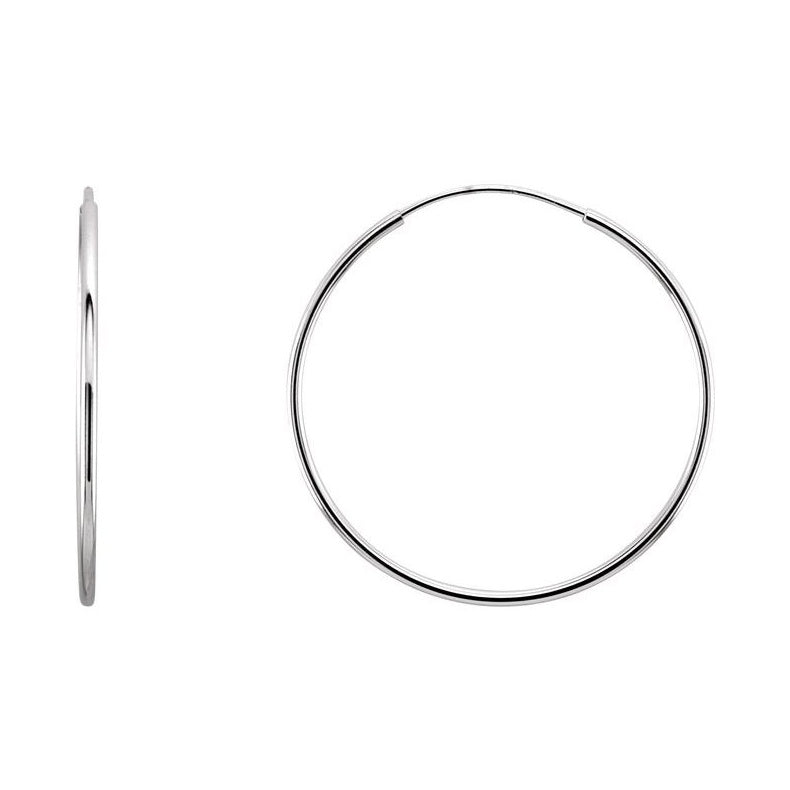 Endless Tube Hoop Earrings