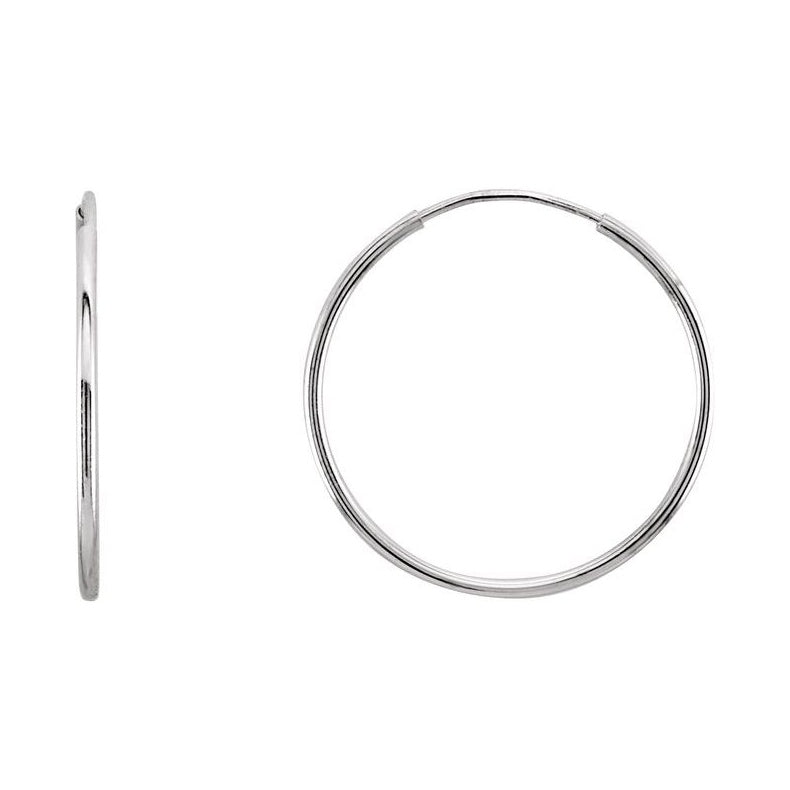Endless Tube Hoop Earrings