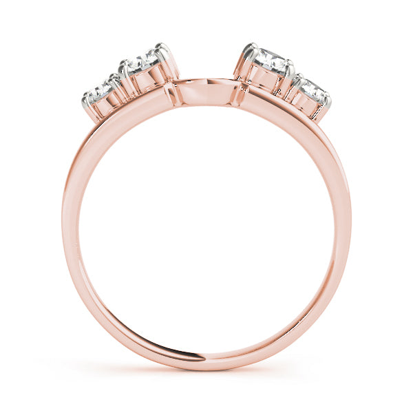 18K Rose Gold 1 CT Diamond Wedding Ring