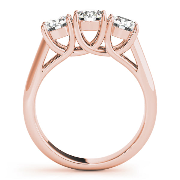 14K Rose Gold 1 CT Round Diamond Engagement Ring
