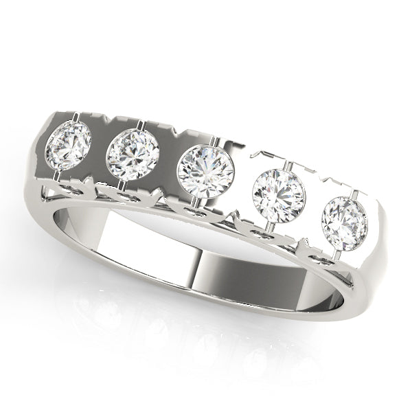 Multi-Diamond Wedding Ring