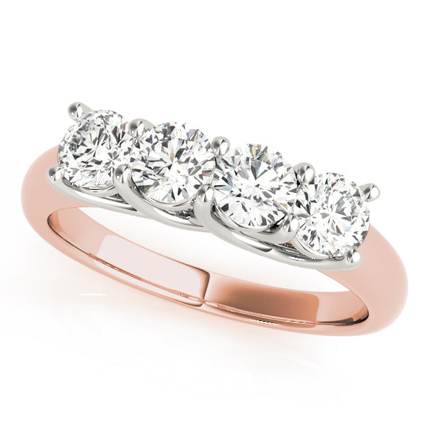14K Rose Gold Diamond Wedding Ring