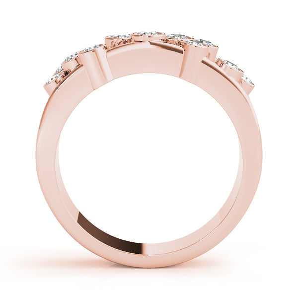 Rose Gold Multi-Stone Diamond Fashion Ring
