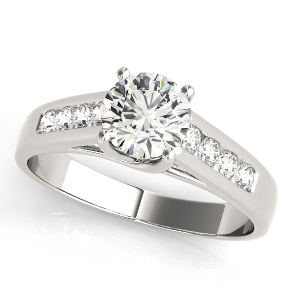 Round Diamond Trellis Engagement Ring