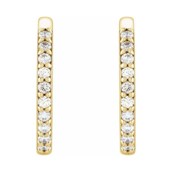 Accented Huggie Earrings