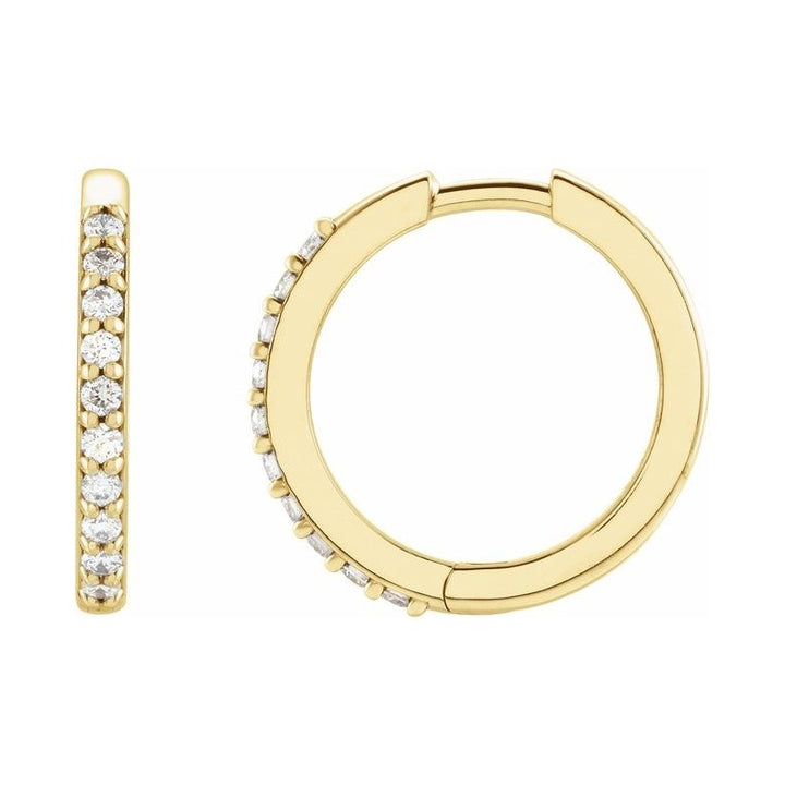 Accented Huggie Earrings