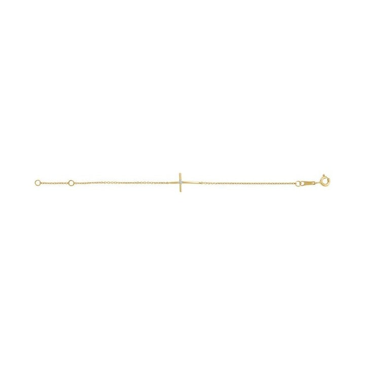 Youth Sideways Cross Bracelet