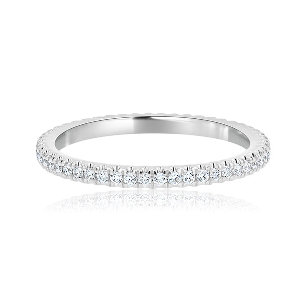 Eternity 0.34cts t.w. Diamond 14K White Gold Wedding Band